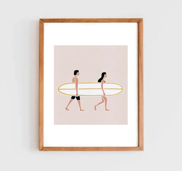 【サーフィン】A4ポスター 1枚目の画像