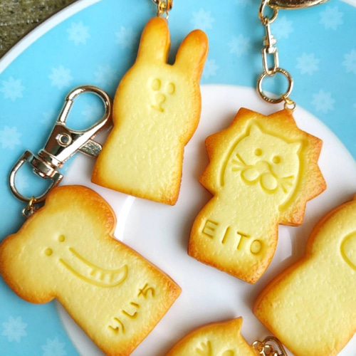 動物さんクッキーのキーホルダー♪フェイククッキー♪ フェイク