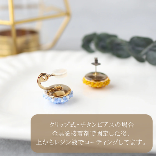 Yellow Topaz イエロートパーズ イヤリング・ピアス イヤリング