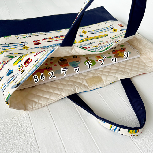 送料無料♬電車新幹線♬レッスンバッグと上履き入、巾着大小、大臣