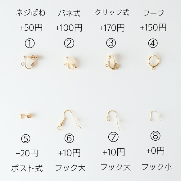 -Retro Lady- Amber×Clear Gold 大ぶり イヤリング・ピアス 7枚目の画像