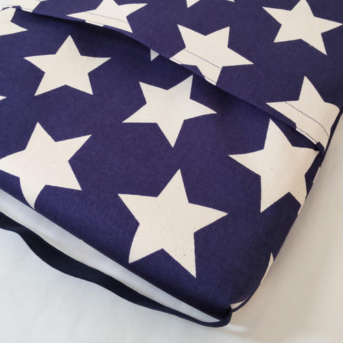 【オーダー品】　座布団カバー　ロボット　ネイビー　星　スター オーダー品】 座布団カバー ロボット ネイビー 星 スター オーダー品