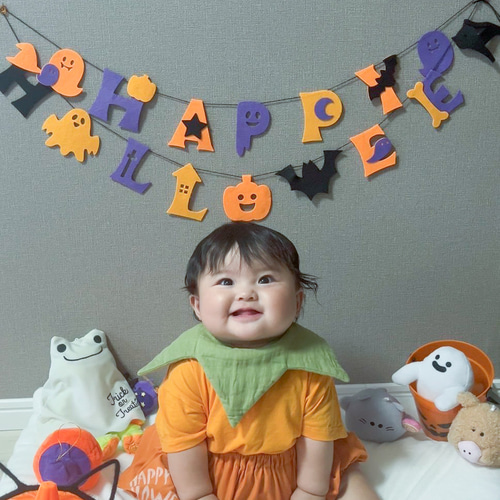 ハロウィンかぼちゃパンツセット(かぼちゃ) 【ベビー 衣装 仮装