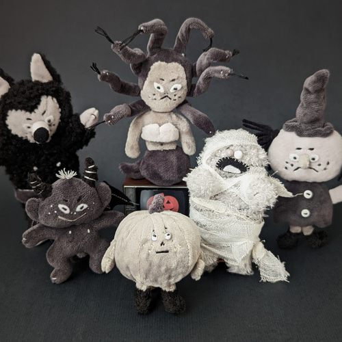 ミイラ風手作り一点物　怖くてカワイイ人形2 予約販売】ハロウィン オリジナル手作りドール 人形 ミイラ