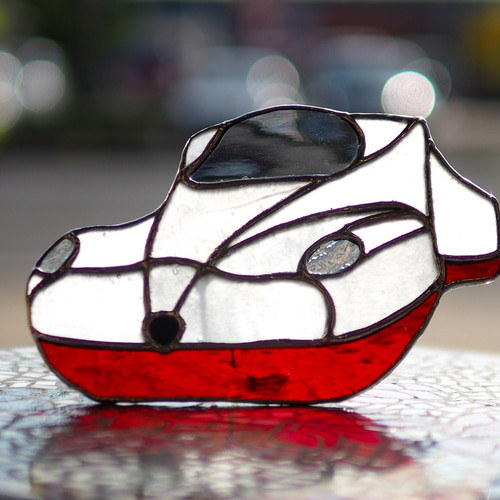 大村発！新幹線かもめ 白 」ステンドグラス•西九州新幹線・かもめ