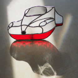 「大村発！新幹線かもめ　白　」ステンドグラス•西九州新幹線・かもめ 12枚目の画像