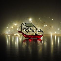 「大村発！新幹線かもめ　白　」ステンドグラス•西九州新幹線・かもめ 9枚目の画像