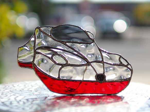 「大村発！新幹線かもめ　白　」ステンドグラス•西九州新幹線・かもめ 4枚目の画像