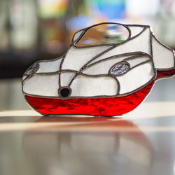 「大村発！新幹線かもめ　白　」ステンドグラス•西九州新幹線・かもめ 8枚目の画像