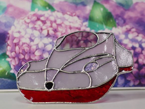 「大村発！新幹線かもめ　白　」ステンドグラス•西九州新幹線・かもめ 6枚目の画像