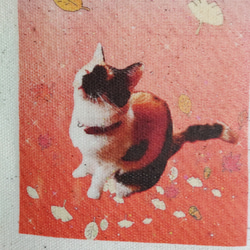 ランチバッグ　猫と紅葉 8枚目の画像