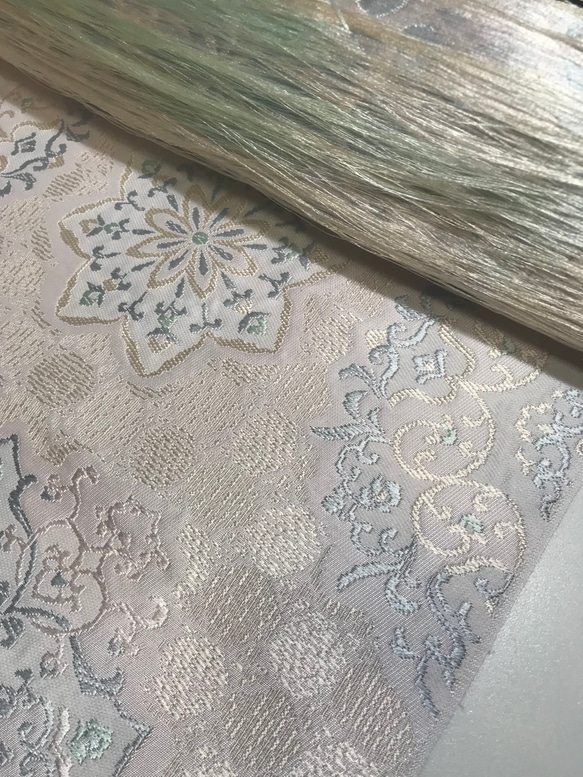 京都西陣　袋帯　正絹　光悦織　レース華紋　訪問着等礼装着物に 5枚目の画像