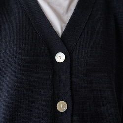 Morino Gakko 可水洗強力棉質開襟衫（黑色）辦公室開襟衫 第14張的照片