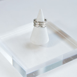漂木戒指和袖口鍍銠塗層 SV925 #Free size 第3張的照片