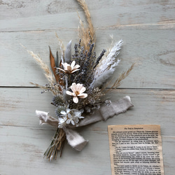 セルリアやローズヒップを秋色をシックに束ねた　スワッグ  ドライフラワー セルリアやローズヒップを秋色をシックに束ねた スワッグ ドライ