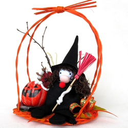 魔女とかぼちゃ飾り　22-1 6枚目の画像