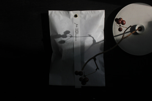 1点物● 二十三｜森の楽譜　　真鍮 ネックレス コットンパール ウッド 7枚目の画像