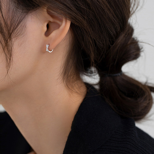 シルバー フープピアス オリジナルポーチ付き Silver925 Teardrop Plump Matte Earrings TILK -ティルク