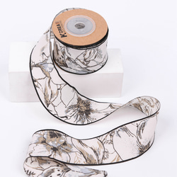 レトロ フラワー クラシック リボン [50cm]単位 切り売り 幅38mm 手芸 ハンドメイド【a-00875】 12枚目の画像