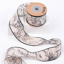 レトロ フラワー クラシック リボン [50cm]単位 切り売り 幅38mm 手芸 ハンドメイド【a-00875】 13枚目の画像