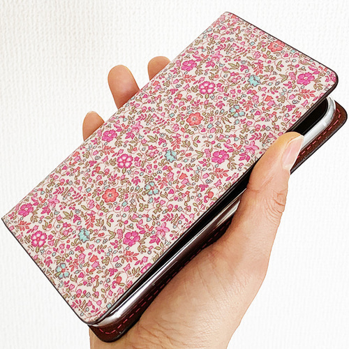 リバティプリント iPhoneケース 花柄 スマホケース 手帳型