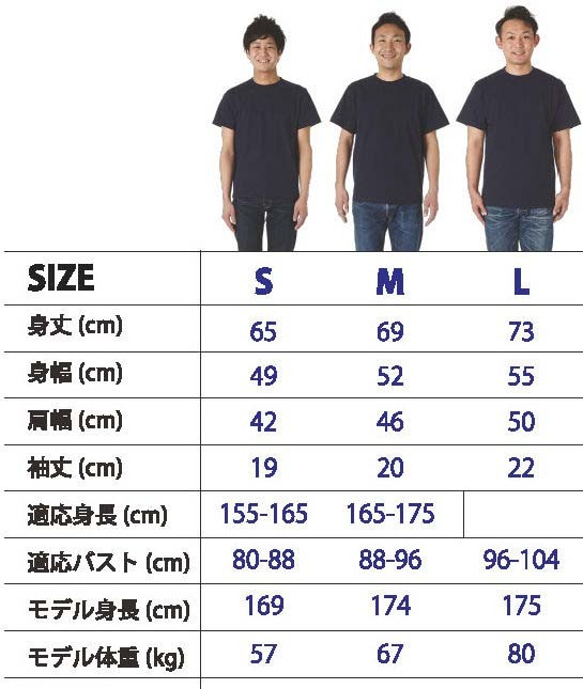 水深別お魚Ｔシャツ　サックス　メンズ 2枚目の画像