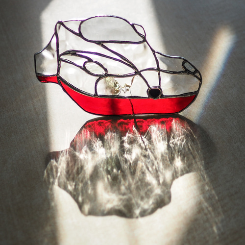 大村発！新幹線かもめ 透明 」ステンドグラス•西九州新幹線・かもめ