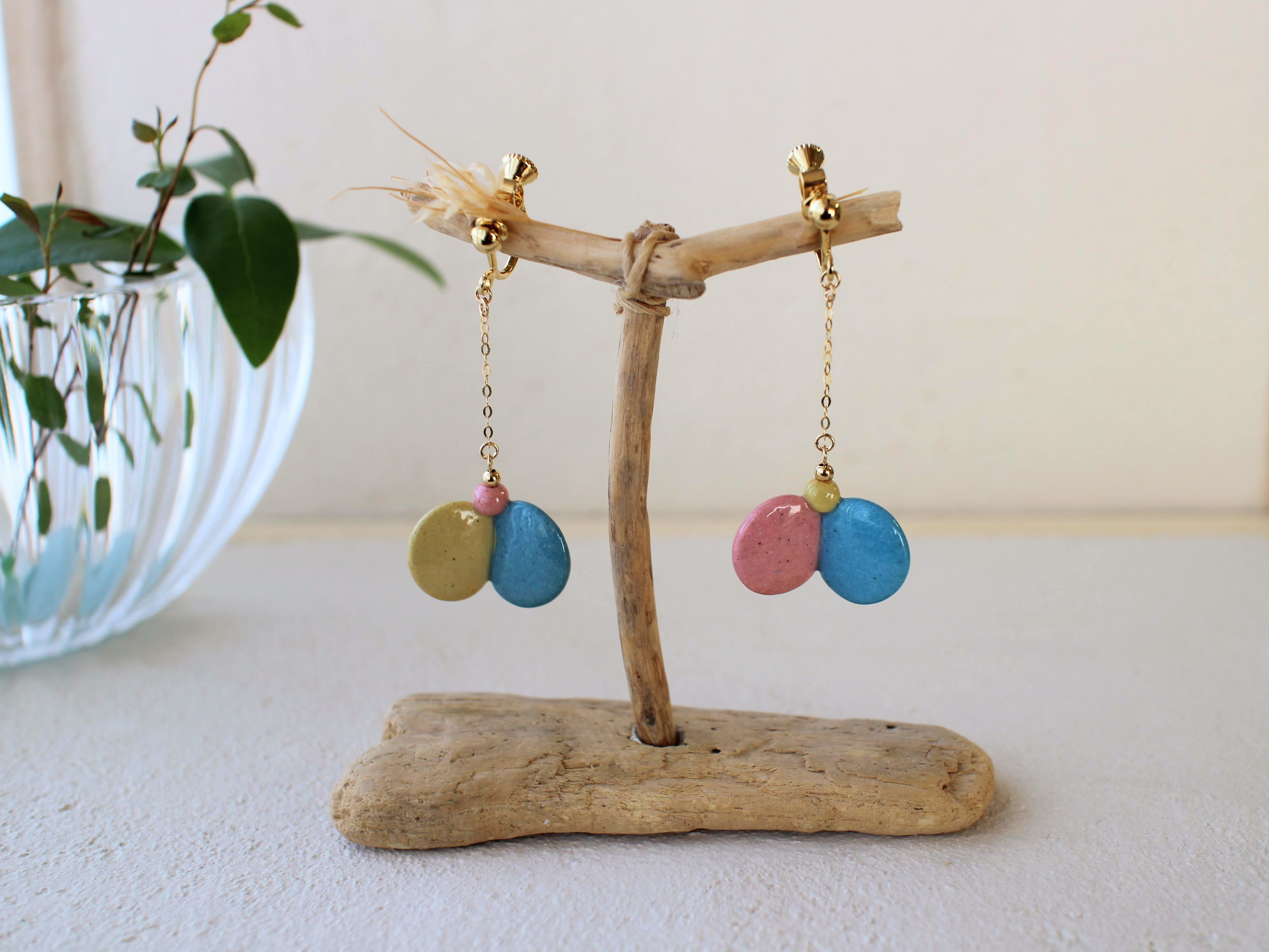 ひらひら　イヤリング