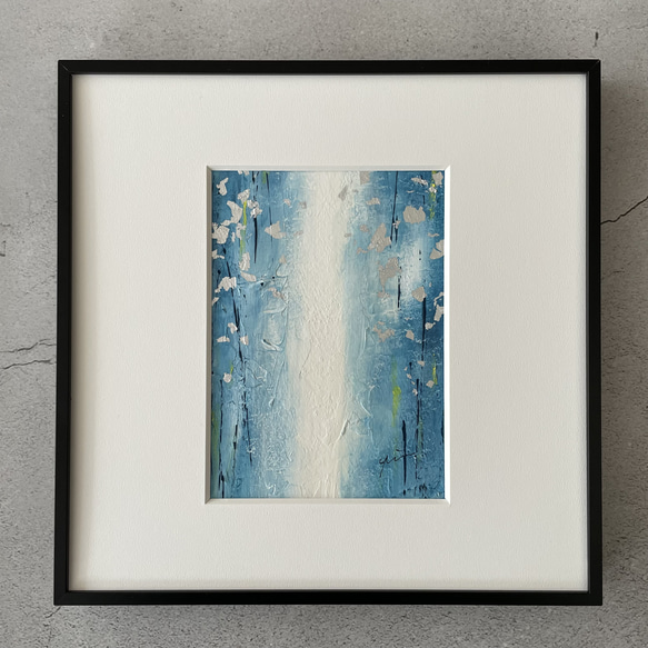 オーダーアート＞ Waterfall モダン 抽象画 インテリア 自然 リビング