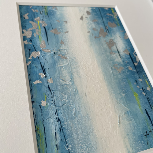 オーダーアート＞ Waterfall モダン 抽象画 インテリア 自然 リビング