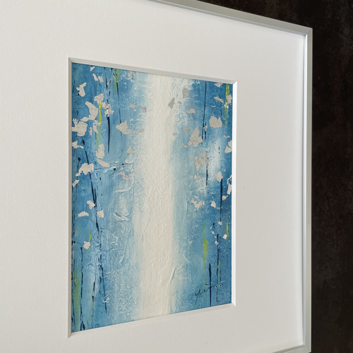 オーダーアート＞ Waterfall モダン 抽象画 インテリア 自然 リビング