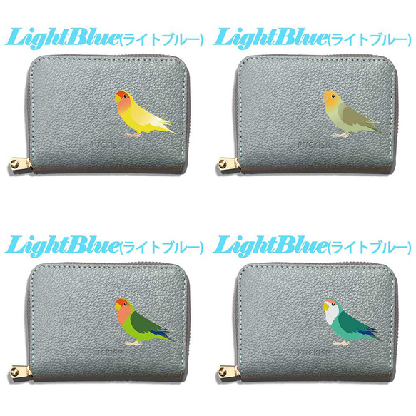 コザクラインコ 本革 コンパクト財布 じゃばらカードケース ボックス型 フルオープン ギャルソンタイプ 小銭 8枚目の画像