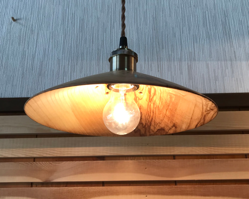ランプシェード オーク材 シーリングライト・ペンダントライト n木工