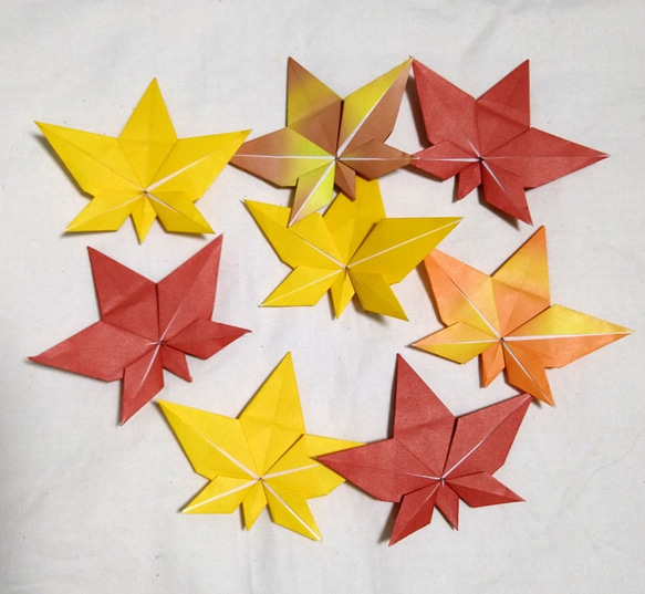 紅葉・楓・折り紙・・壁面飾り【☆送料無料☆】 その他インテリア雑貨