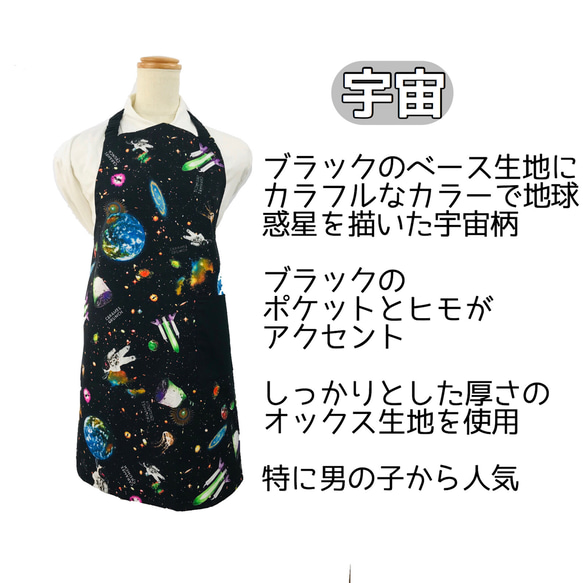 【単品販売】160cm〜170cm  大人　LADY'S  子供　選べる　料理　教室　中学生　学校　シンプル　オシャレ 4枚目の画像