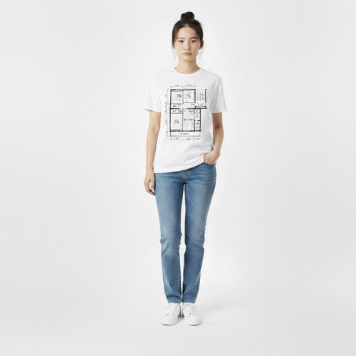 プレゼントに。日本の間取りTシャツXS〜XXLサイズ Tシャツ tcollector