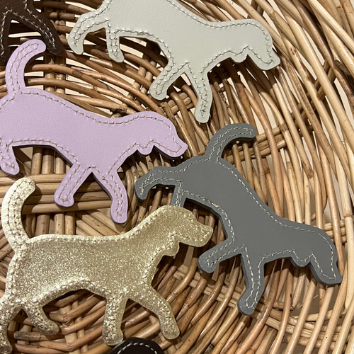 送料無料！ 犬セット レザークラフトパーツ 本革 牛革 レザークラフト
