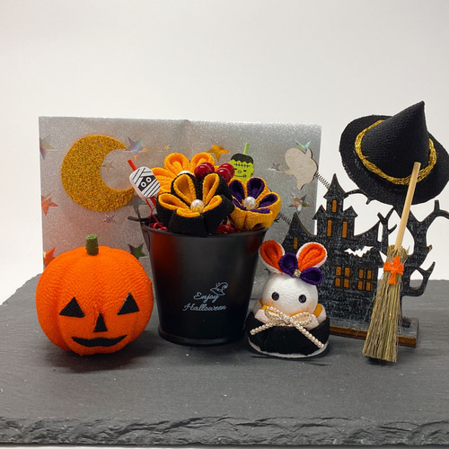 つまみ細工 ハロウィン つまみ細工ハロウィン その他人形 hana
