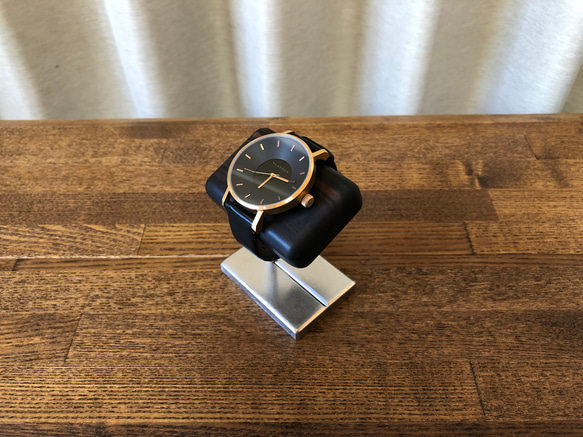 腕時計スタンド 黒檀 無垢材 ステンレス その他インテリア雑貨 アーク