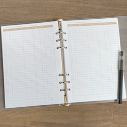 A5サイズ トレーシングペーパー 無地 システム手帳リフィル 手帳 ひと