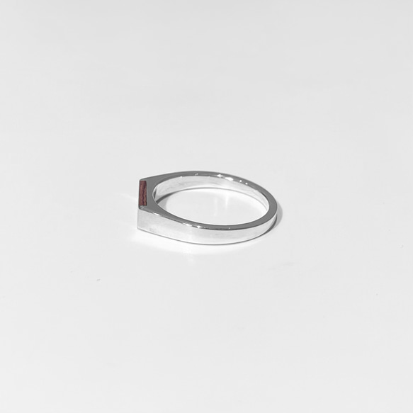 戒指 03 L silver925 紅木戒指 戒指 木製 第3張的照片