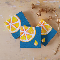 「ビタミン補給、レモン！」小さなコルクボードの原画＊アートパネル 6枚目の画像