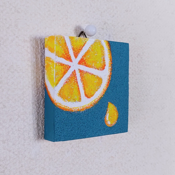 「ビタミン補給、レモン！」小さなコルクボードの原画＊アートパネル 4枚目の画像