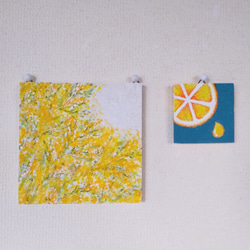 「ビタミン補給、レモン！」小さなコルクボードの原画＊アートパネル 8枚目の画像