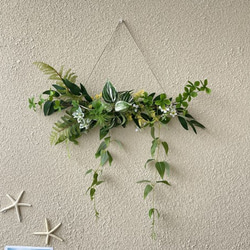 送料無料]ユーカリガーランド フェイクグリーン ユーカリ観葉植物2m