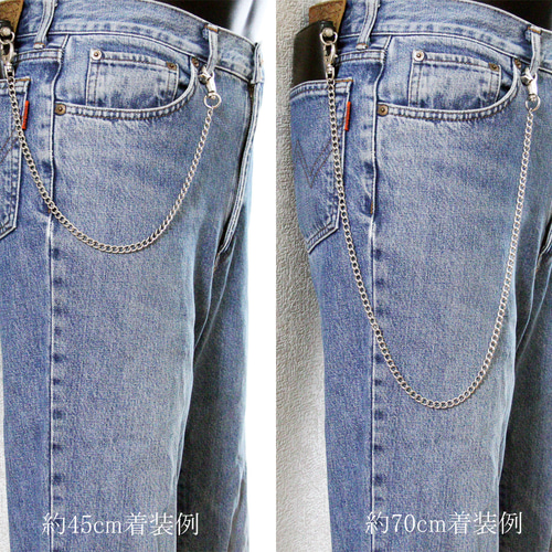 WFN 長喜平 15～80cm オーダーメイド ステンレス ウォレットチェーン