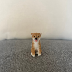 小さな柴犬さん　羊毛フェルト　ミニチュア 1枚目の画像