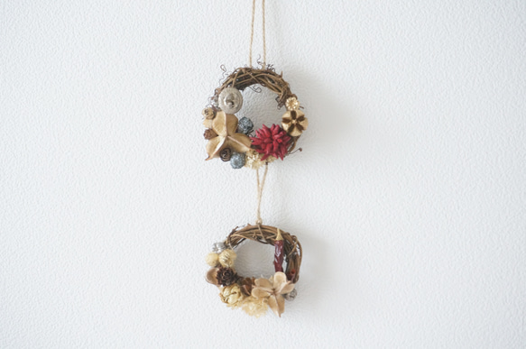 No.R5♡Sold outミニリース クリスマスリース ミニビーズリース 【公式