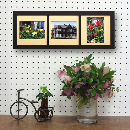 L判 3面マット紙付木製フォトフレーム(再) フォトフレーム・写真立て