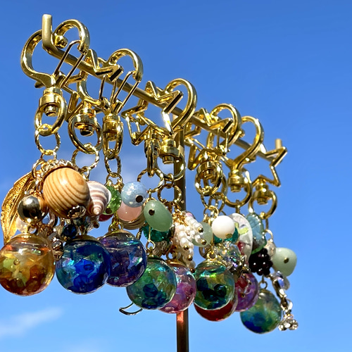 完売❣️〜深海ドロップ〜 ガラスドームのキーホルダー❤︎ その他